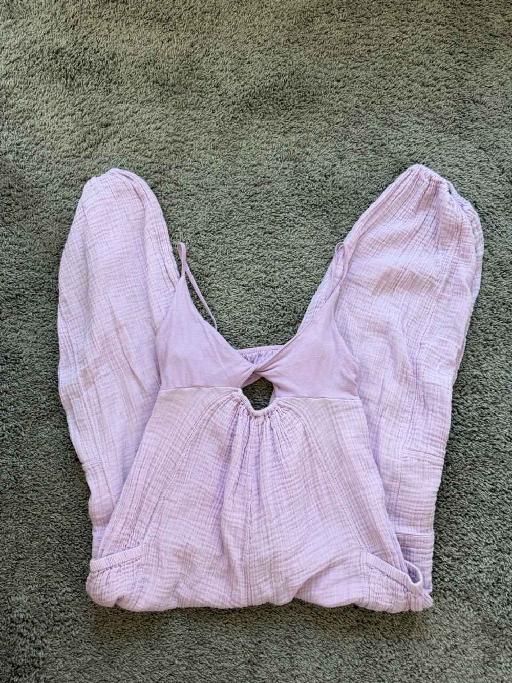 Lavender Women's Cutout Jumpsuit Romper
